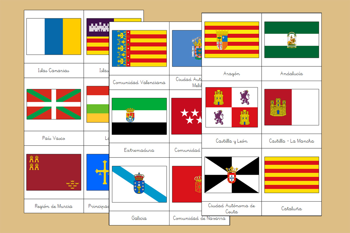Banderas de las Comunidades Autónomas de España
