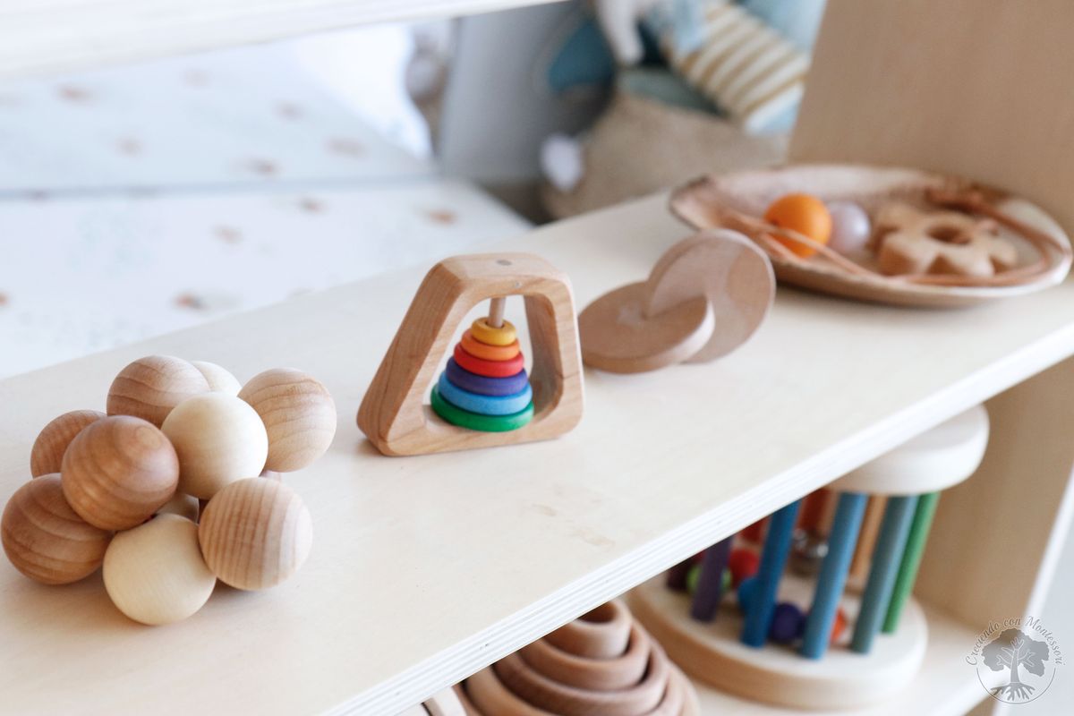 Juguetes Montessori para 1 2 años Juego de 4 juguetes de madera