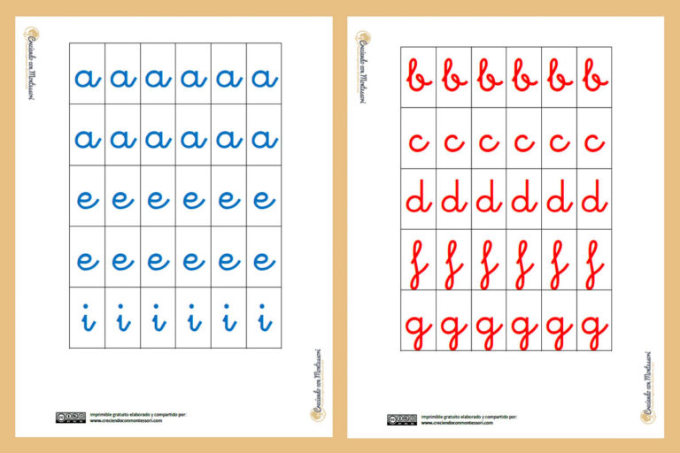 Fichas De Las Letras Con Pauta Montessori Alphabet Pr