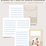 Libreta de Pauta Montessori – Tamaño A5 – Pauta Verde con Espacio para  Dibujo – Creciendo Con Montessori